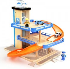 TOPBRIGHT Holz Parkhaus Spielset Игровой набор в деревянном гараже