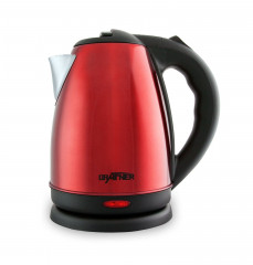 Grafner Grafner Wasserkocher Edelstahl Wasserkocher 1800-2200 Watt 1,8 Liter Rot, 1.8 l, 2200,00 W, Edelstahl  Чайник Grafner чайник из нержавеющей стали 1800-2200 Вт 1,8 л красный, 1,8 л, 2200,00 Вт, нержавеющая сталь