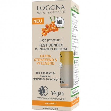 Logona Festigendes 2-Phasen Ol Serum extra straffend und pflegend  Укрепляющая 2-фазная масляная сыворотка экстра укрепляющая и ухаживающая