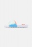 Nike Sportswear VICTORI ONE SLIDE Pantolette flach white/bright mango/sapphire/light liquid lime VICTORI ONE SLIDE Мюли на плоской подошве белый/яркий манго/сапфир/светлый жидкий лайм