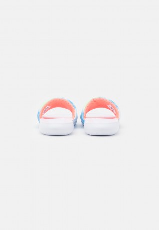 Nike Sportswear VICTORI ONE SLIDE Pantolette flach white/bright mango/sapphire/light liquid lime VICTORI ONE SLIDE Мюли на плоской подошве белый/яркий манго/сапфир/светлый жидкий лайм