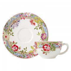 Gien Fayencerie Gien 'Millefleurs' Kaffee-/Tee-Untertasse 15,2 cm Gien "Millefleurs" Блюдце для чая/кофе 6 дюймов