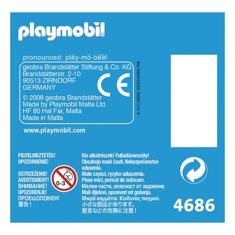 PLAYMOBIL PLAYMOBIL 3er Set: 70283 Kinder mit Verkleidungskiste + 70284 Mama mit Kindern + 4686 Erster Schultag Набор PLAYMOBIL из 3 штук: 70283 детей с коробкой для переодевания + 70284 мама с детьми + 4686 первый день в школе