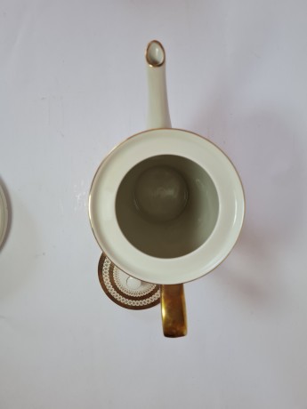 Чайник винтажный Winterling с обильной позолотой, фарфор, 24 х 22 см, Германия, 1960-70гг.