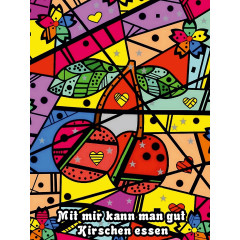 CALVENDO Puzzle CALVENDO Puzzle Popart Kirschen Пазл CALVENDO Пазл поп-арт вишни