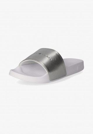 Tommy Hilfiger METALLIC  Pool slides silber METALLIC Шлепанцы для бассейна серебро
