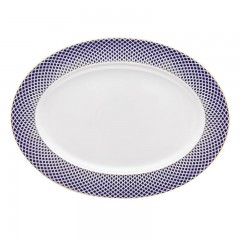 Rosenthal Rosenthal Francis Carreau Bleu Platte 40x29,5 cm Rosenthal Francis Carreau Bleu тарелка 40x29,5 см