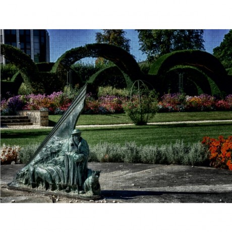 CALVENDO Puzzle CALVENDO Puzzle Jardin des Pres Fichaux Sonnenuhr Пазл CALVENDO Puzzle Jardin des Pres Fichaux солнечные часы