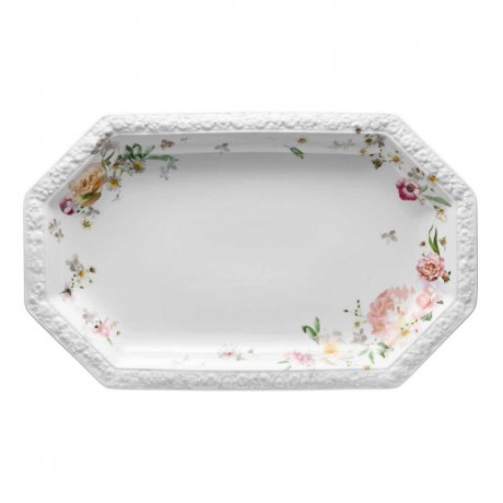 Rosenthal Rosenthal Maria Pink Rose Platte 38 cm Rosenthal Maria Блюдо с розовыми розами 38 см