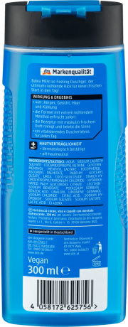 Balea MEN Duschgel Ice Feeling Гель для Душа с Ледяной Свежестью, 300 мл