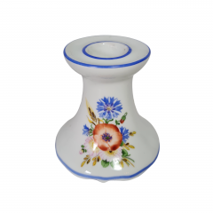 Подсвечник винтажный OTT Radebeul / Handmalerei Clausnitzer, ручная работа, фарфор, 9 x 8,5 см, Германия, 1960-1970гг.