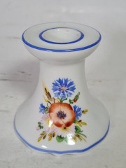 Подсвечник винтажный OTT Radebeul / Handmalerei Clausnitzer, ручная работа, фарфор, 9 x 8,5 см, Германия, 1960-1970гг.