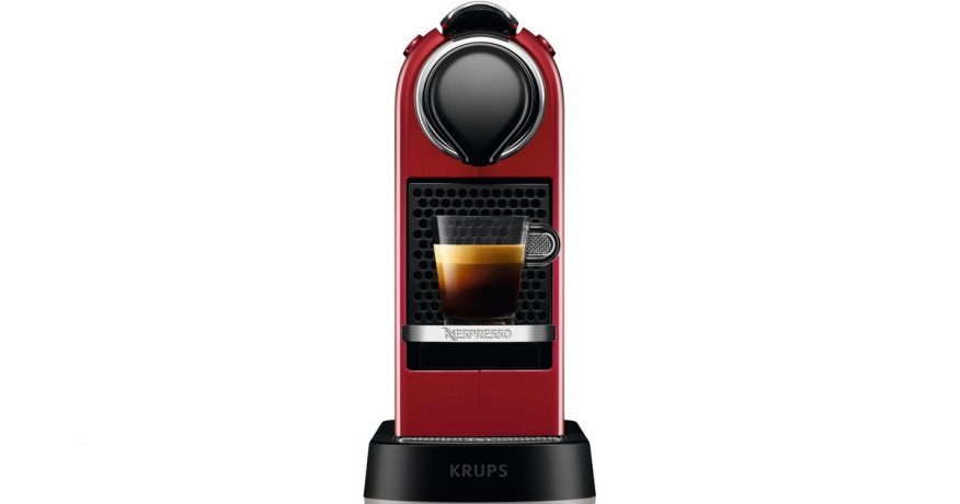 Krups Krups Nespresso CitiZ XN7415, Kapselmaschine rot  rot Krups Nespresso CitiZ XN7415, капсульная машина красная