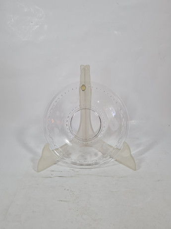 Набор для чая винтажный OG Kristall с фруктовым декором, хрусталь, чайная пара - 6 шт. Германия, 1960-70гг.