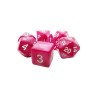 dice4friends 7-tlg. RPG Wurfelset Pearl: Pink\/White 7 шт. RPG Dice Set Жемчуг: Розовый/Белый