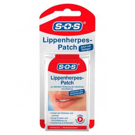 SOS Lippenherpes-Patch Патчи против герпеса на губах 12 шт.
