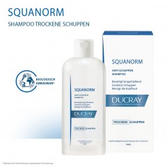 Ducray SQUANORM trockene Schuppen Kur-Shampoo  SQUANORM шампунь против сухой перхоти