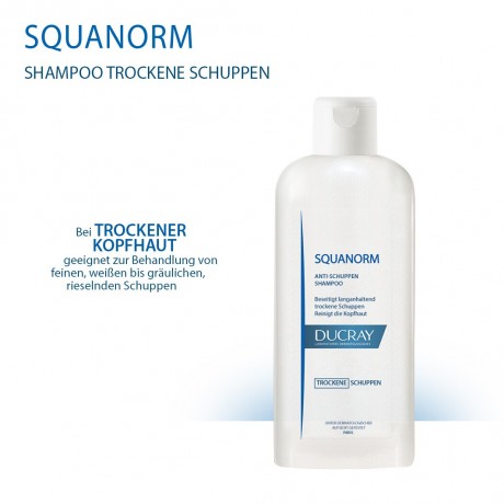 Ducray SQUANORM trockene Schuppen Kur-Shampoo SQUANORM шампунь против сухой перхоти
