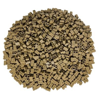 LEGO LEGO 1x2 Mauersteine  Beige - 250 Stuck - Tan brick LEGO 1x2 кирпичи бежевого цвета — 250 штук — светло-коричневый кирпич