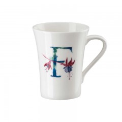 Hutschenreuther Hutschenreuther Flower Alphabet Becher mit Henkel F-Fuchsia 0,40 L Кружка Hutschenreuther Flower Alphabet с ручкой F-Fuchsia 0,40 л