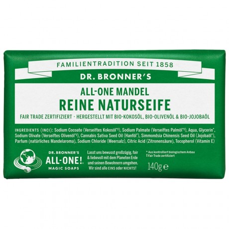 Dr. Bronners Almond Stuckseife Seife, 140 g