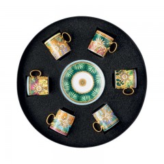 Rosenthal meets Versace Rosenthal Versace Jungle Animalier Espressotassen Set 6-tlg. 0,10 L / 12,5 cm Набор чашек для эспрессо Rosenthal Versace Jungle Animalier, 6 предм. 0,10 л / 12,5 см