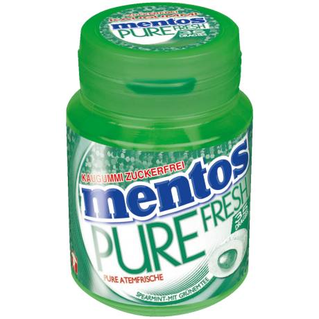 Mentos Kaugummi zuckerfrei Pure Fresh Spearmint Мятная Жевательная резинка 35 шт.