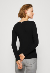 Tommy Hilfiger SLIM Long sleeved top black SLIM Топ с длинными рукавами черный