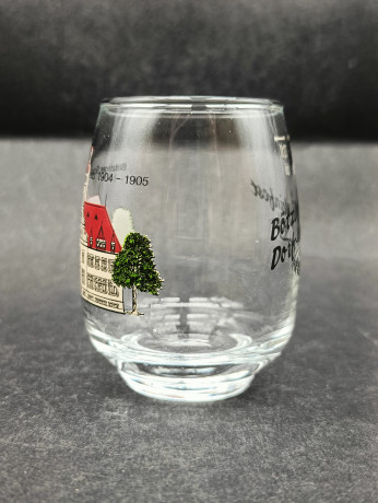 Кувшин с бокалами для вина винтажные "Деревня Ботцингер и винный фестиваль", бокал (4 шт.) - 0.1 л, стекло, Германия, 1970-80гг.