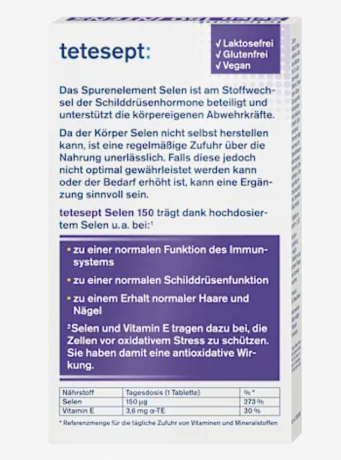 tetesept Selen 150 Intens Mini-Tabletten 45 St, Селен мини таблетки, 45шт.
