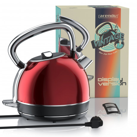 Arendo Arendo Wasserkocher, 1,7 l, 2200 W, Edelstahl Retro Style Vintage, LED Temperaturanzeige, kupfer  Чайник Arendo, 1,7 л, 2200 Вт, нержавеющая сталь, винтажный ретро-стиль, светодиодный дисплей температуры, медь