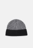 Tommy Hilfiger DOUBLE STITCH BEANIE UNISEX Beanie black/grey ШАПКА С ДВОЙНОЙ СТРОЧКОЙ УНИСЕКС Шапочка черный/серый