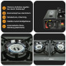 ZMC ZMC Gaskocher ZMC Campingkocher 2 flammig Outdoor Camping Gas Kocher Grillplatte +, (mit automatische Piezo-Zundung), Outdoor Gas Campingkocher 2Fach Gasherd Ofen Butan Kochfeld Gas Kocher  Газовая плита ZMC Походная газовая плита ZMC с 2 пламенем газ