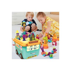 Hocan Kunststoff Bausteine Spielzeug Padagogisches Spielzeug Игрушки из пластиковых строительных блоков Развивающие игрушки