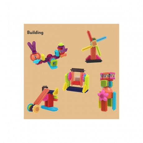 Hocan Kunststoff Bausteine Spielzeug Padagogisches Spielzeug Игрушки из пластиковых строительных блоков Развивающие игрушки