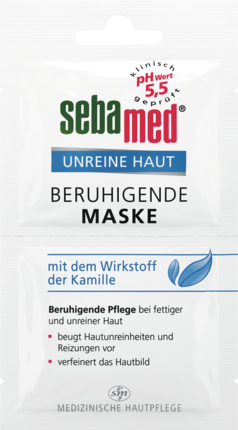 sebamed Маска	 для загрязнённой кожи, экстракт Ромашки и пантенол, 10 мл