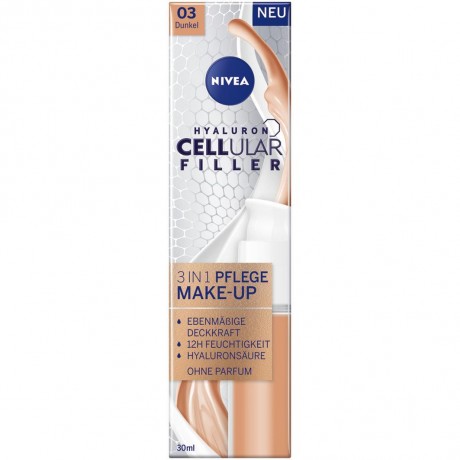 Nivea Hyaluron Cellular Filler 3in1Pflege Make-Up Dunkel  Hyaluron Cellular Filler 3in1Care Make-Up Dark