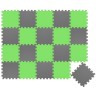 LittleTom Puzzlematte Uni Grau Hellgrun 20 Teile Коврик-пазл Uni Grey Light Green 20 штук