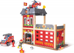 Spiel-Feuerwehrwache Grobstadt-Feuerwache E3023  Большая деревянная пожарная станция Big City Fire Station 