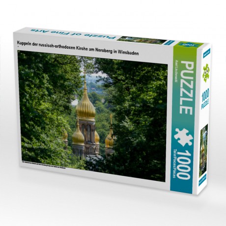 CALVENDO Puzzle CALVENDO Puzzle Kuppeln der russisch-orthodoxen Kirche am Neroberg in Wiesbaden Пазл CALVENDO Puzzle Купола Русской православной церкви на Нероберге в Висбадене