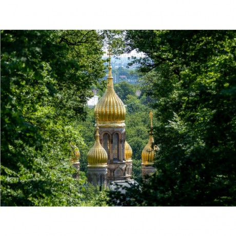 CALVENDO Puzzle CALVENDO Puzzle Kuppeln der russisch-orthodoxen Kirche am Neroberg in Wiesbaden Пазл CALVENDO Puzzle Купола Русской православной церкви на Нероберге в Висбадене