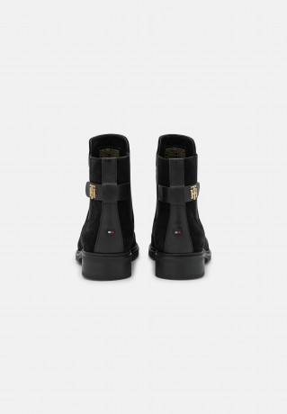 Tommy Hilfiger COIN FLAT BOOT Classic ankle boots black COIN FLAT BOOT Классические ботильоны черный