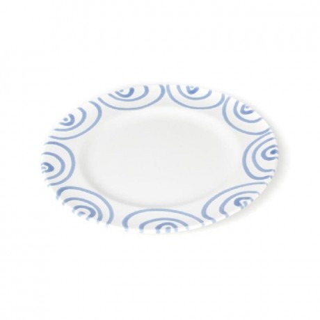Gmundner Keramik Gmundner Keramik Blaugeflammt Dessertteller / Fruhstucksteller Gourmet d: 18 cm / h: 1,8 cm Gmundner керамическая десертная тарелка с синим пламенем / тарелка для завтрака для гурманов г: 18 см / высота: 1,8 см
