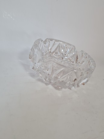 Пепельница винтажная Anker Hocking, хрусталь, 5 х 13 см, Германия, 1960-70гг.