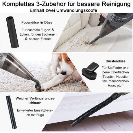 zggzerg zggzerg Akku-Handstaubsauger Akku Handstaubsauger, 4 in 1 Handstaubsauger Laden mit USB  Беспроводной ручной пылесос zggzerg, ручной пылесос с аккумулятором, ручной пылесос 4 в 1 с зарядкой через USB