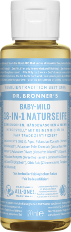 Dr.Bronner's (Доктор Броннерс) 18-IN-1 Naturseife Органическое мыло Baby-Mild, 120 мл