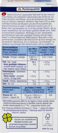 Mivolis Витамин D3 Жемчужины, 60 шт