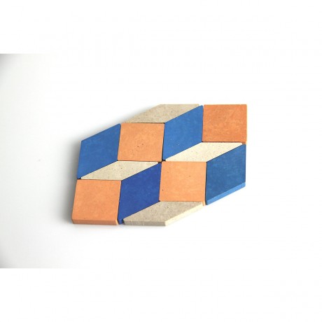 Wissner aktiv lernen Geometrische Legeplattchen Pattern Blocks (40 Teile) Блоки с геометрическим узором (40 штук)