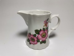 Wunsiedel Bavaria, Вунзидель Бавария Фарфоровый молочник с розовыми маками 9см х 6см, Германия 1960г.