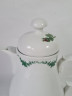 Чайник винтажный Furstenburg Seit / 1747 с зеленым растительным декором, фарфор, 22.5 см, Германия, 1970-80гг.